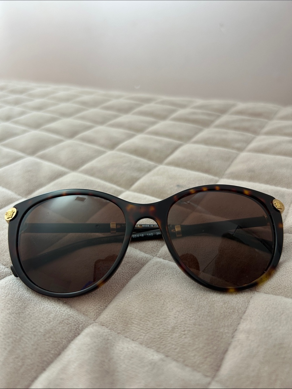 Versace Tortoiseshell Sunglasses with Brown Lenses